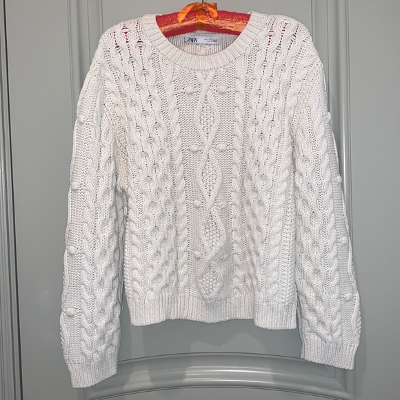 Zara Sweaters Zara Chunky Cable Knit Sweater Poshmark